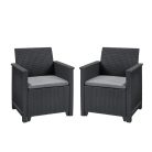 Elodie duo set fotelek grafit