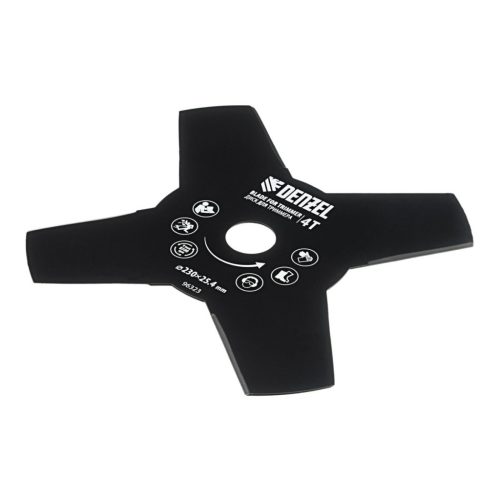 DENZEL 230x25,4mm fűkasza bozótvágó kés négyágú