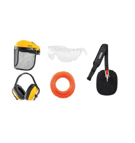 DENZEL 6 részes fűkasza védőeszköz csomag+ damil