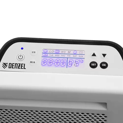 DENZEL 2000W hibrid programozható elektromos konvektor HybridX-2000 IR 30m² fűtőpanel
